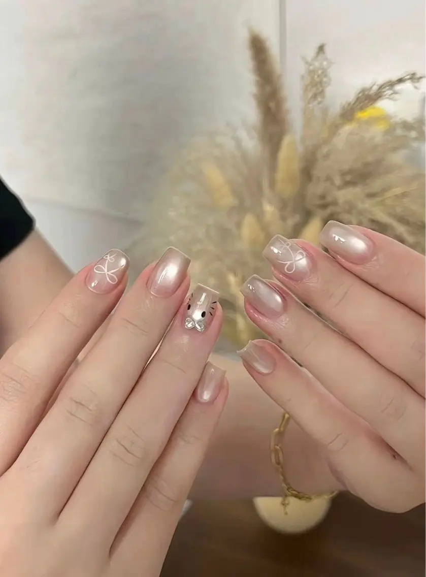 ネイル チークネイル フットネイル フレンチネイル グラデーション 韓国ネイル YUKI NAILのネイルデザイン