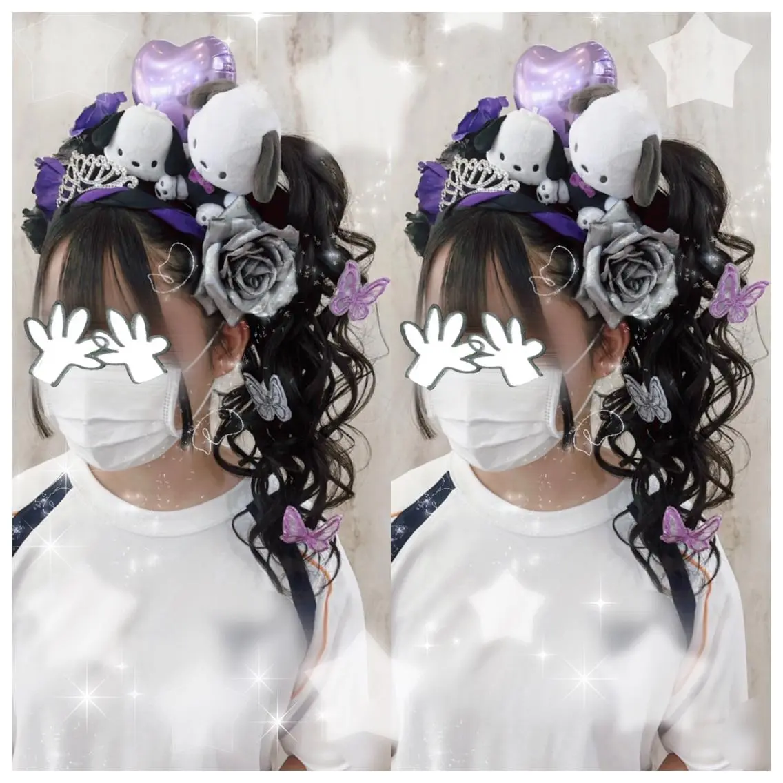 ヘアアレンジ 結婚式・ブライダル シールエクステ エクステ ウルフカット セキグチ💞 lilaのマツエク・マツパデザイン