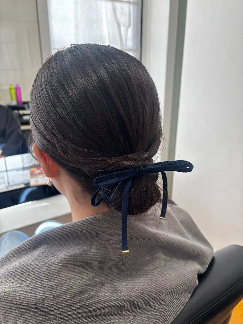 ヘアアレンジ ヘアセット 浜崎 千亜のヘアスタイル
