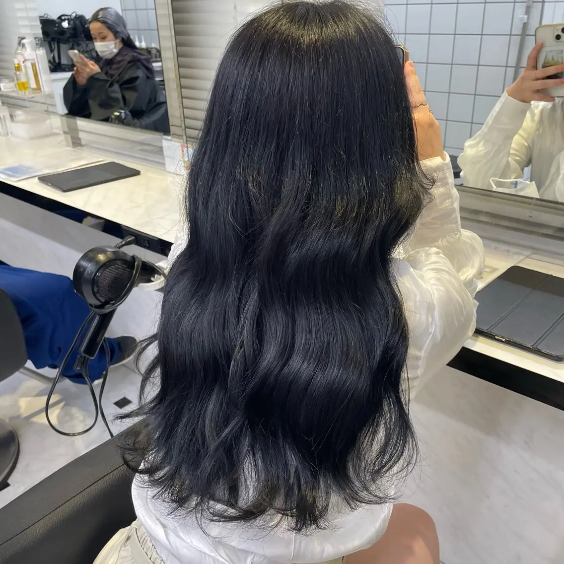 セミロング カット ヘアカラー ヘッドスパ ヘアセット うる艶トレンドヘア 🕊️上野BABYのヘアスタイル