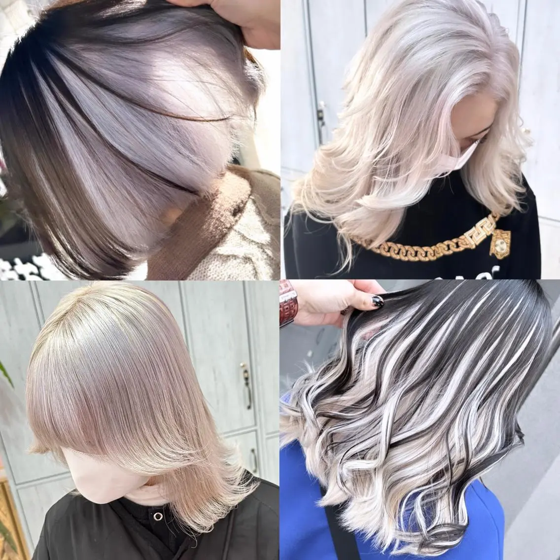 セミロング カラー 町田ブリーチデザイン 🌈MANATOのヘアスタイル
