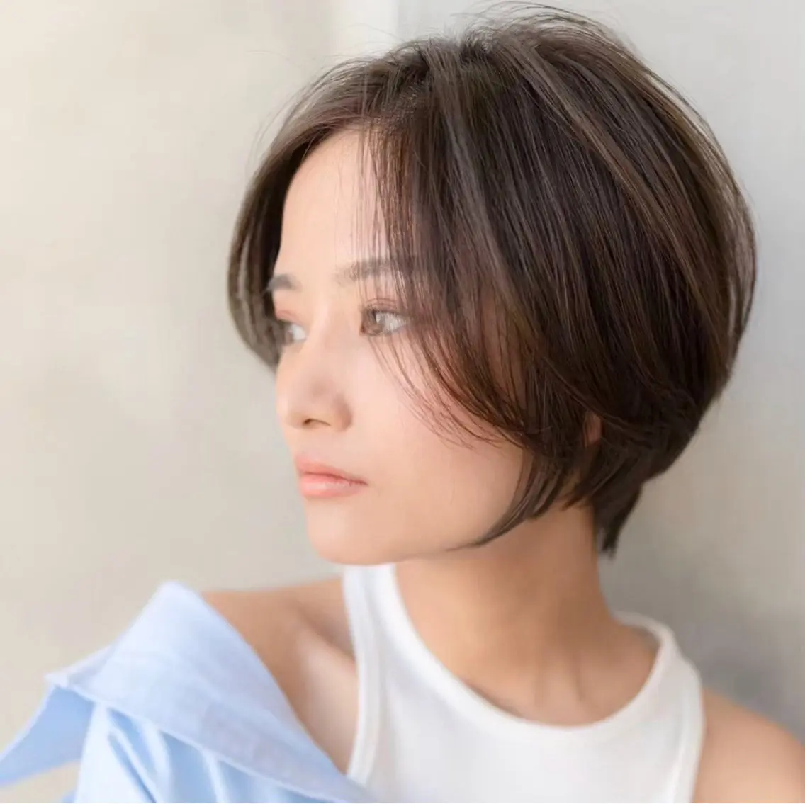 ショート カット ヘアカラー 縮毛矯正 トリートメント 田中航平/渋谷ボブ/ レイヤーボブのヘアスタイル