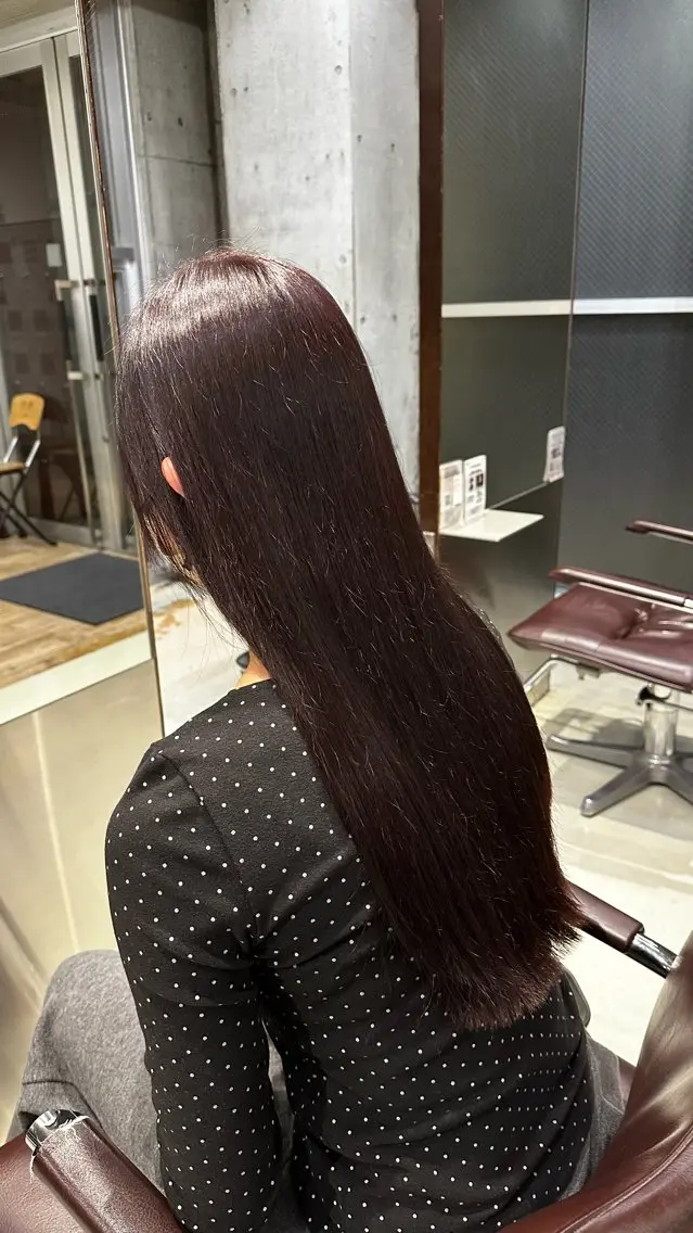 セミロング カラー ヘアカラー fifth原宿 宮部蓮のヘアスタイル