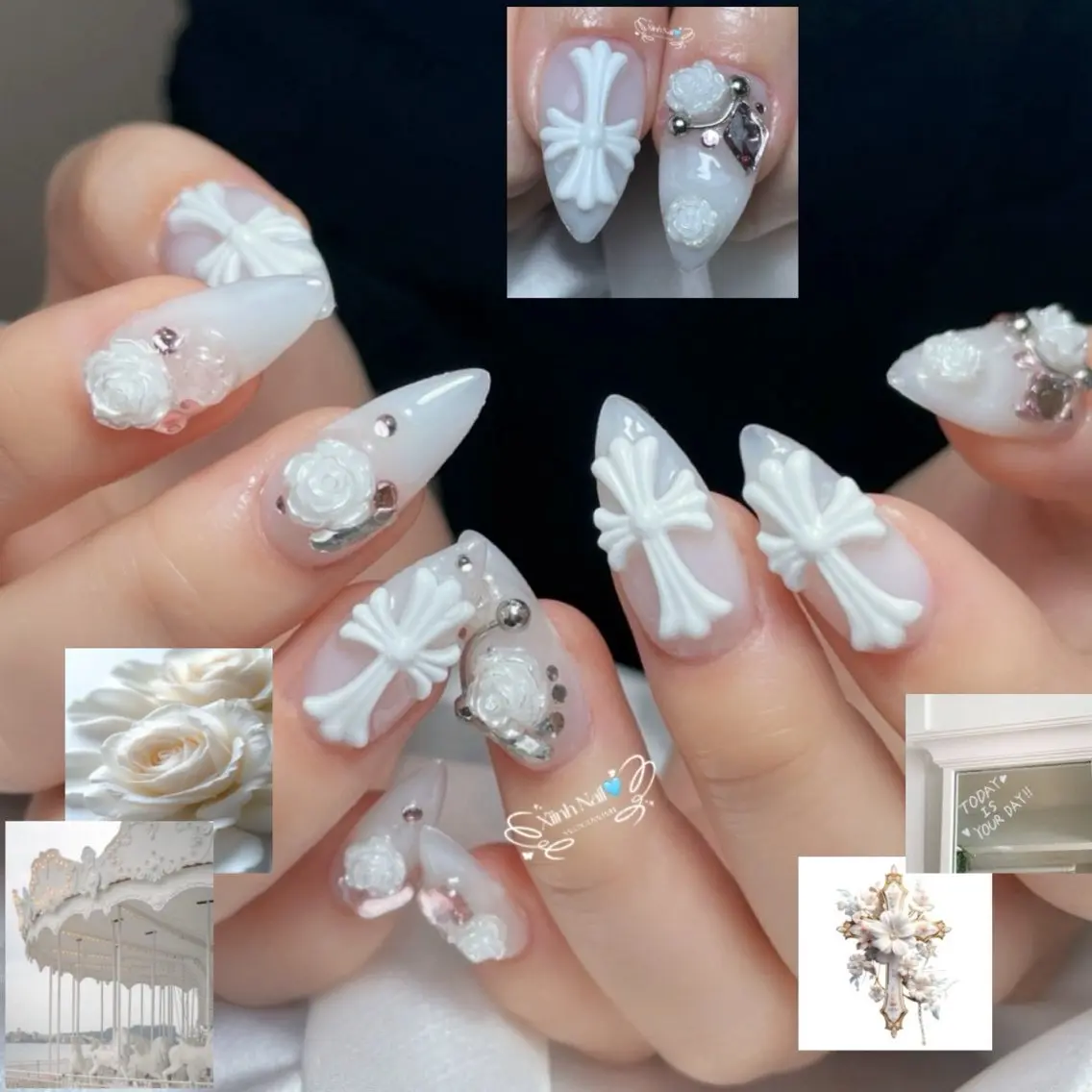 ネイル チークネイル 桜ネイル 長さ出し フットネイル ジェルネイル ハンドネイル XIINH NAIL SALONのネイルデザイン