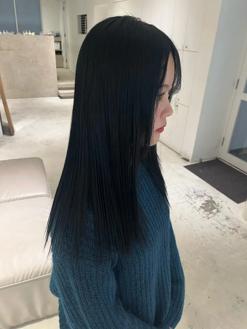 ミディアム ヘアカラー 透明感color ˚✧₊amuのヘアスタイル