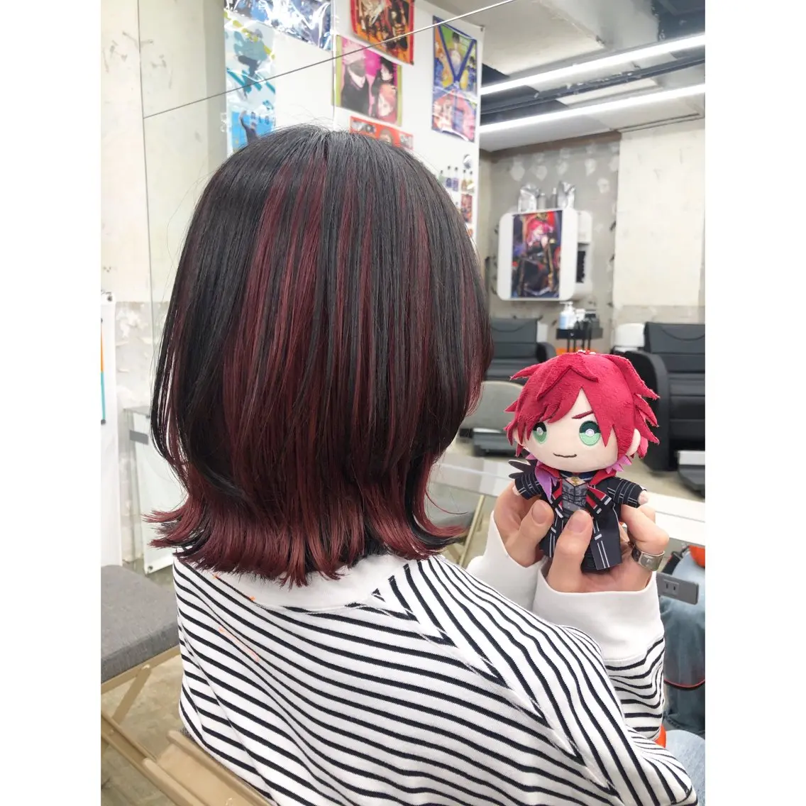 ミディアム カラー 推しカラー✨ オタク美容師ユウカのヘアスタイル
