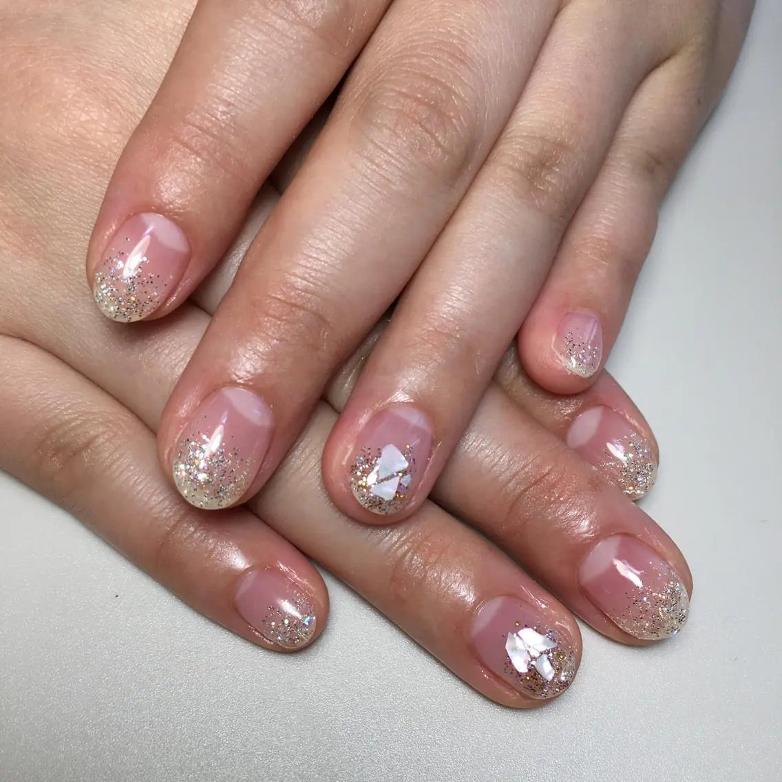 ネイル キラキラネイル ラメ(グリッター) ラメグラデーション kipinail 川﨑えりかのネイルデザイン