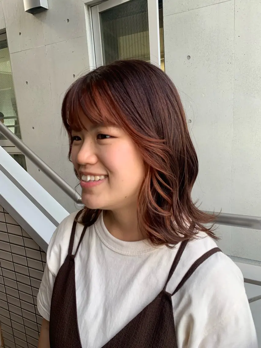 ミディアム manarino マリのヘアスタイル