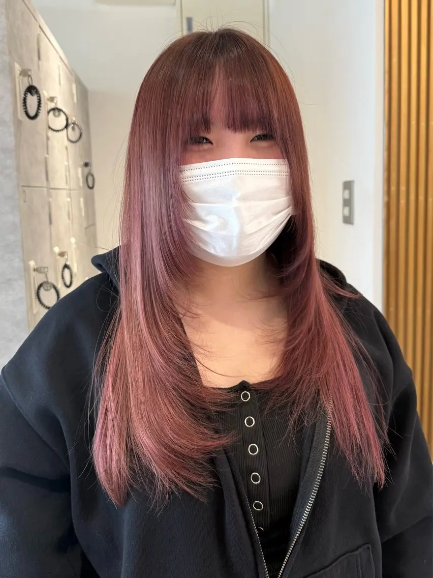 ロング カット ヘアカラー 🍓mito/ ブリーチ/カラー🍓のヘアスタイル
