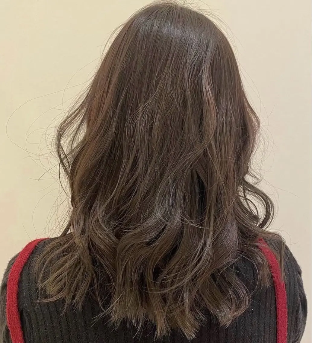 セミロング カラー カット ヘアカラー トリートメント ママ美容師 Tsuchiyaのヘアスタイル