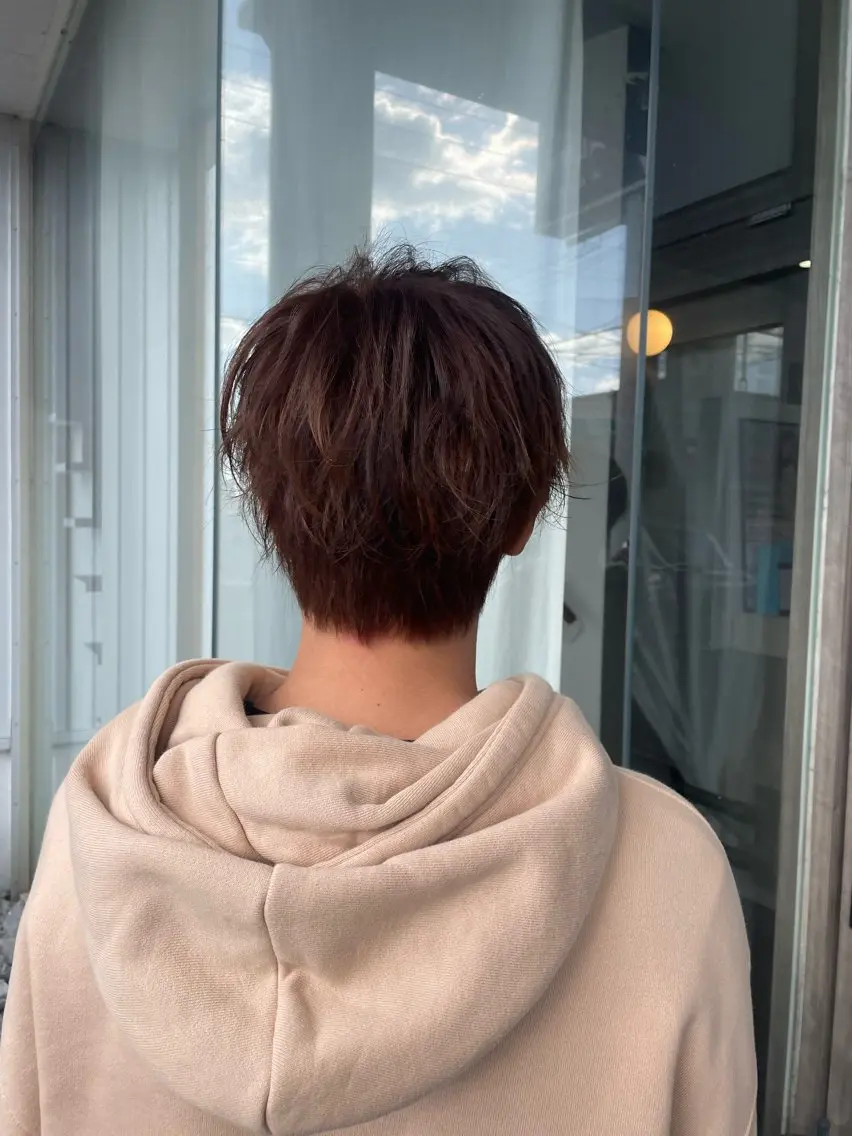 ショート カラー ヘアカラー ルプラボウ/豊川 篠島 みなみのヘアスタイル