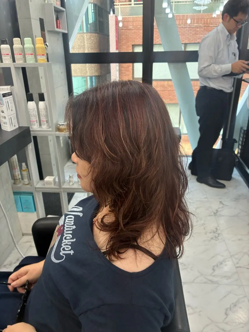 ミディアム カラー Endearing 🌟銀座のヘアスタイル