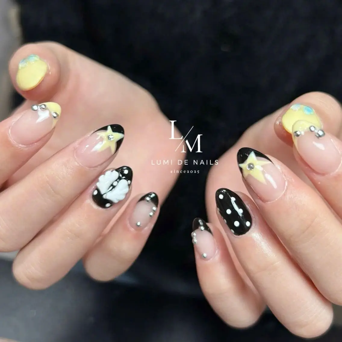 ネイル グラデーション ラメ(グリッター) マグネットネイル ミラーネイル ニュアンスネイル ハンドネイル Lumi de nailsのネイルデザイン