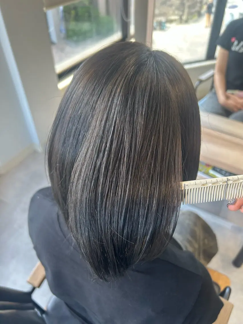 ミディアム カラー ヘアカラー 佐藤光華/JANU /カラーモデルのヘアスタイル