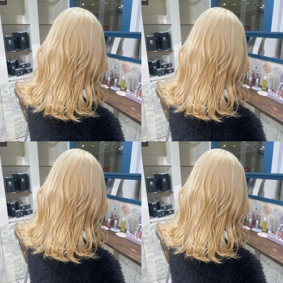カラー ブリーチ 抜きっぱなしブロンド luck みうのヘアスタイル