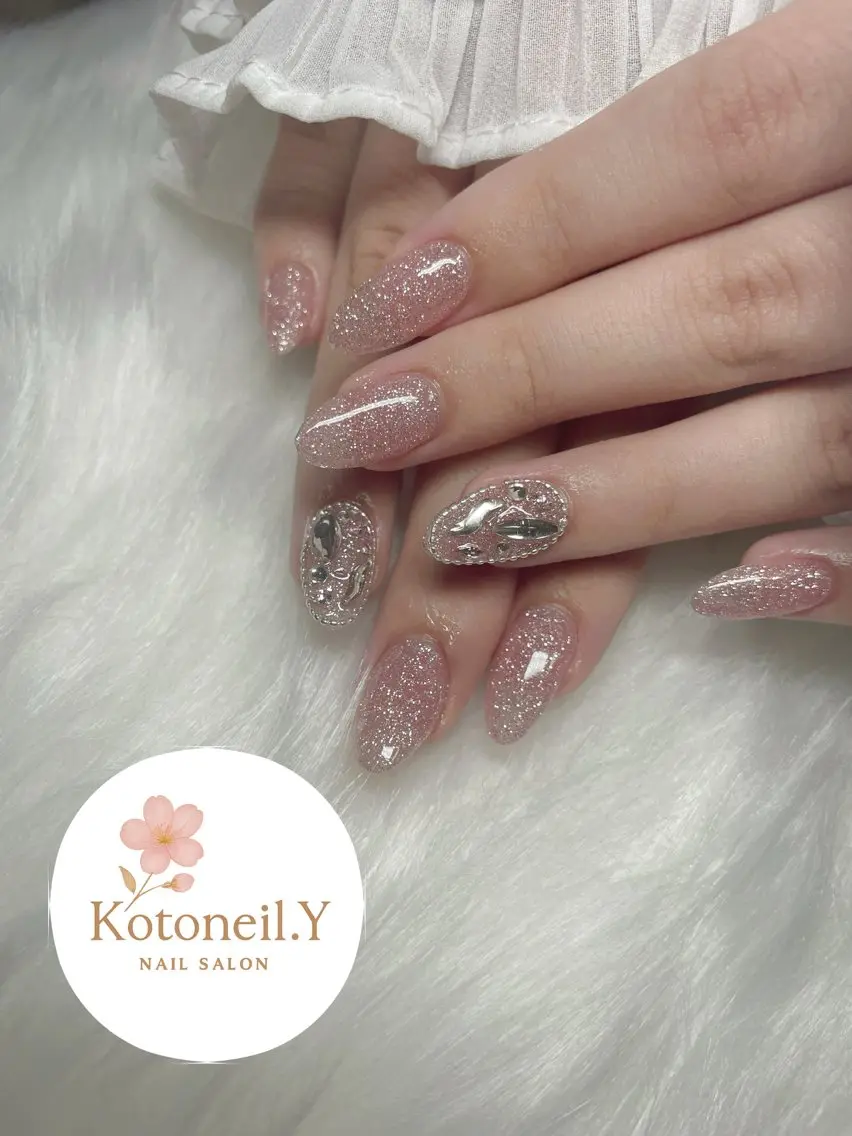 ネイル フラッシュネイル ピンク Kotoneil.Y 琴音のネイルデザイン