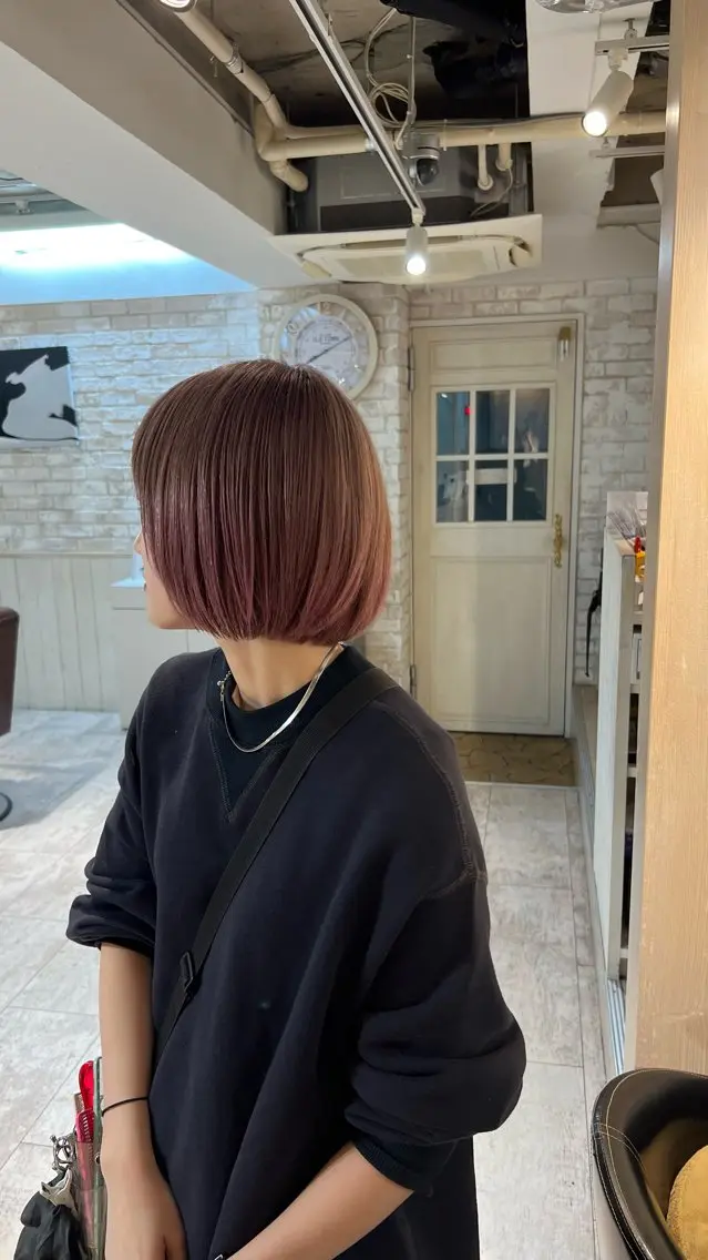 ショート カラー 渋谷　縮毛矯正 髪質改善　今泉ひろきのヘアスタイル