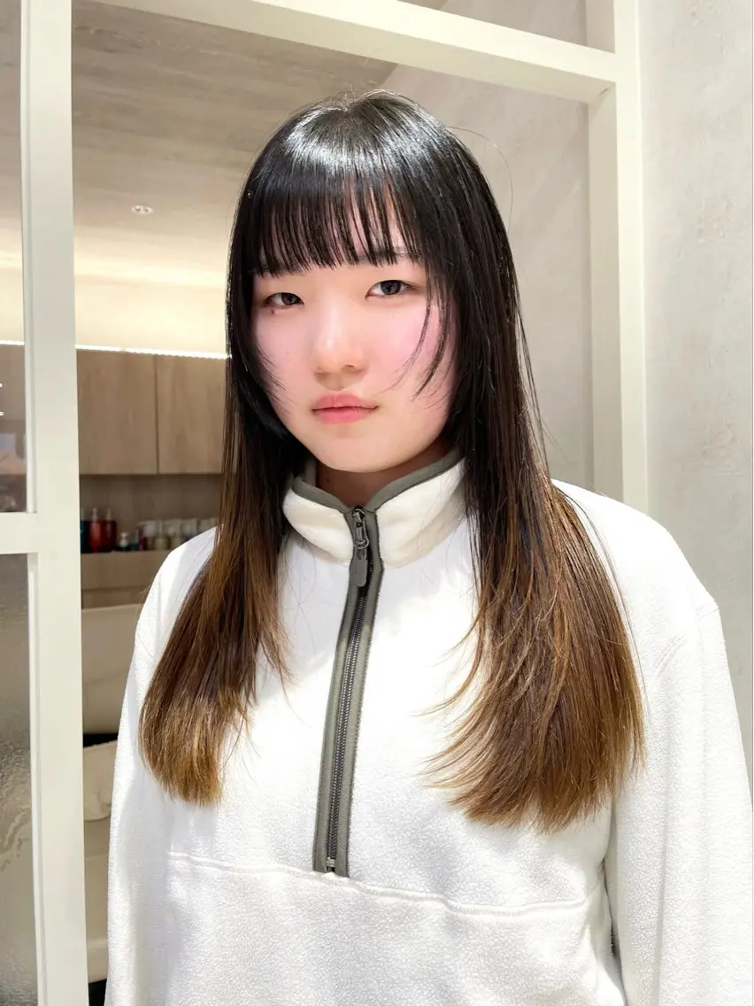 ロング カット ヘアカラー トリートメント haru/レイヤー/ ウルフのヘアスタイル