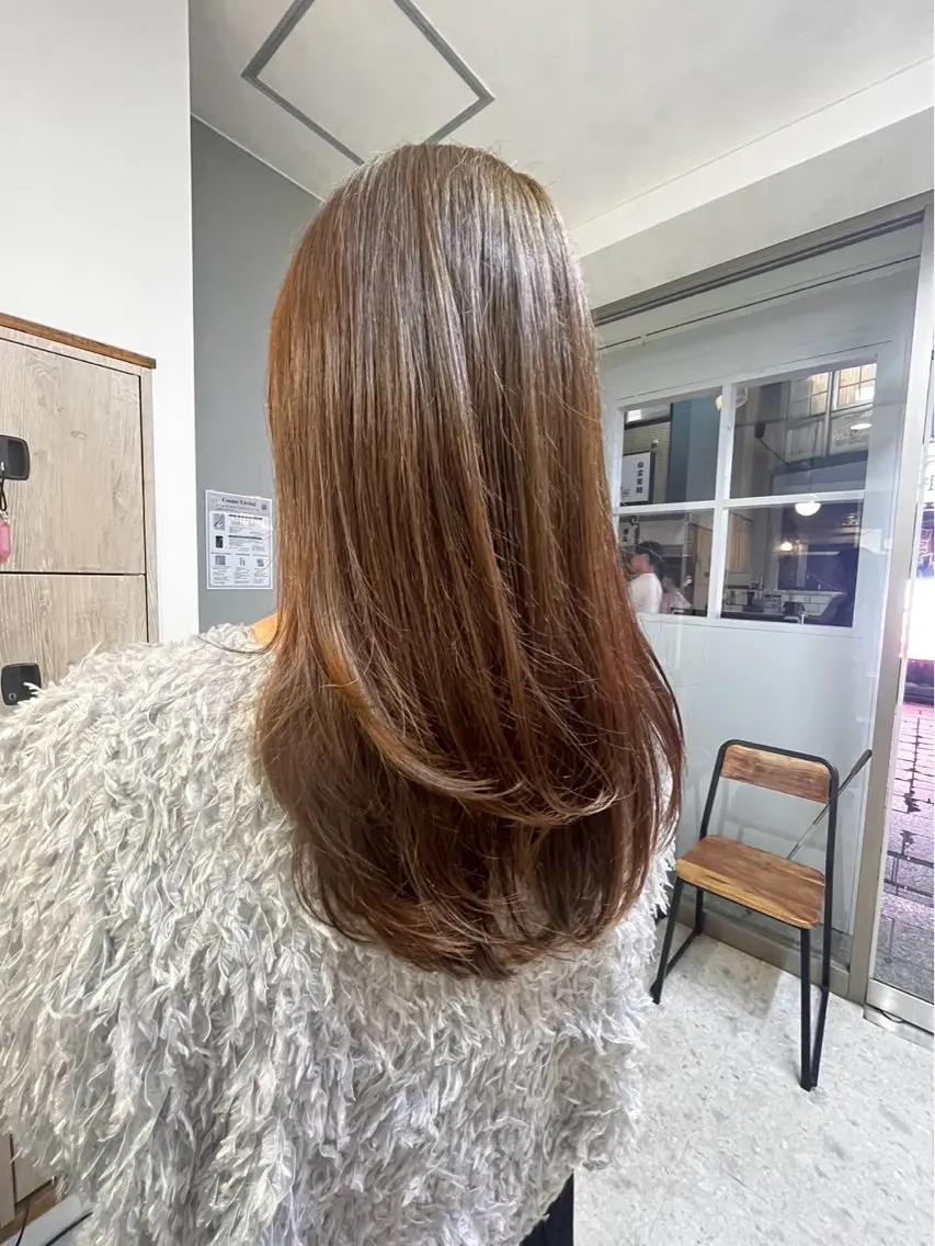 ロング カラー 奥田 彩乃🧸🩵のヘアスタイル
