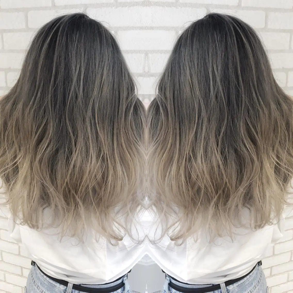 ロング カラー 小島 侑衣のヘアスタイル