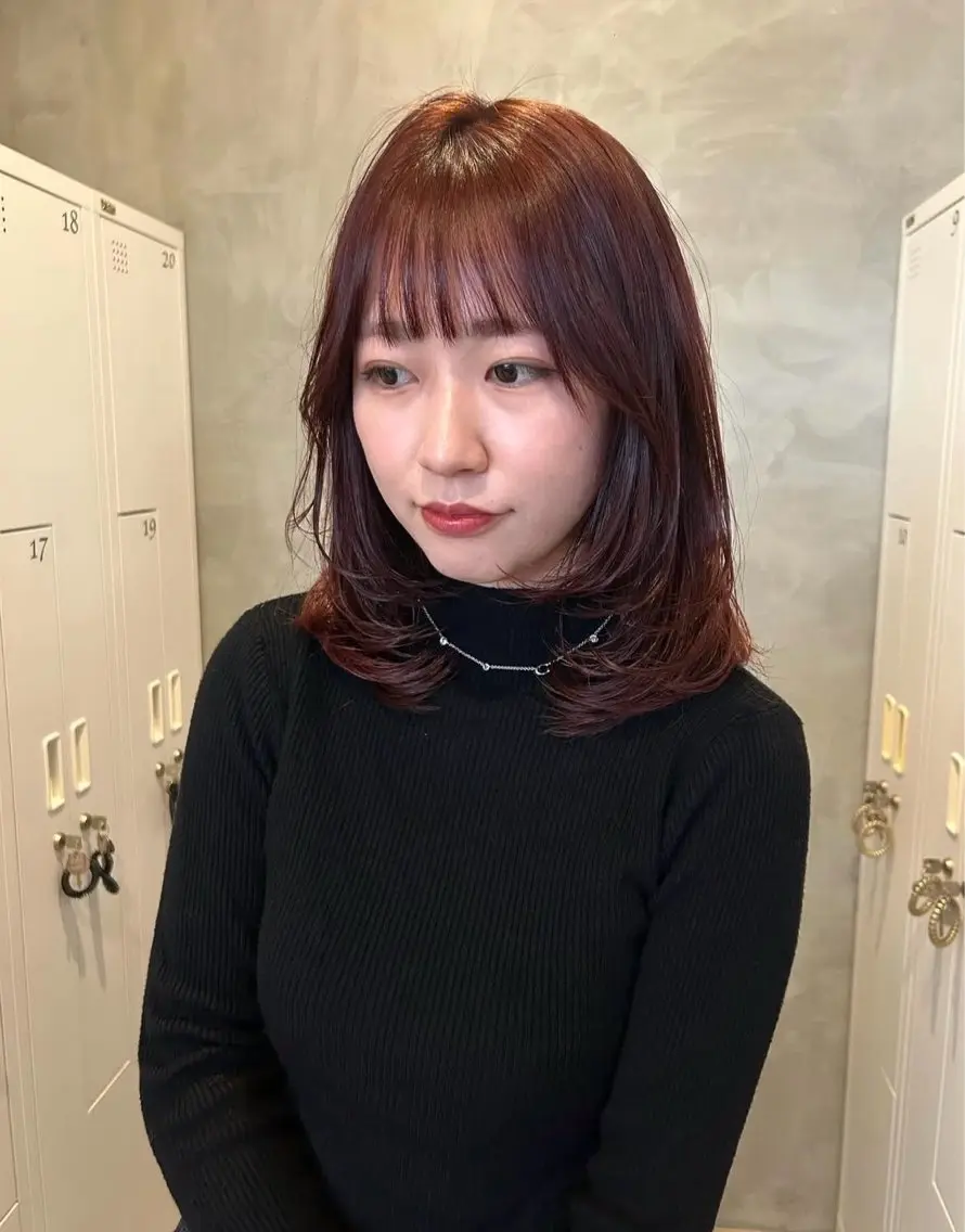 ミディアム カラー カット ヘアカラー ラーム松江乃木店 /モデル募集_川上のヘアスタイル