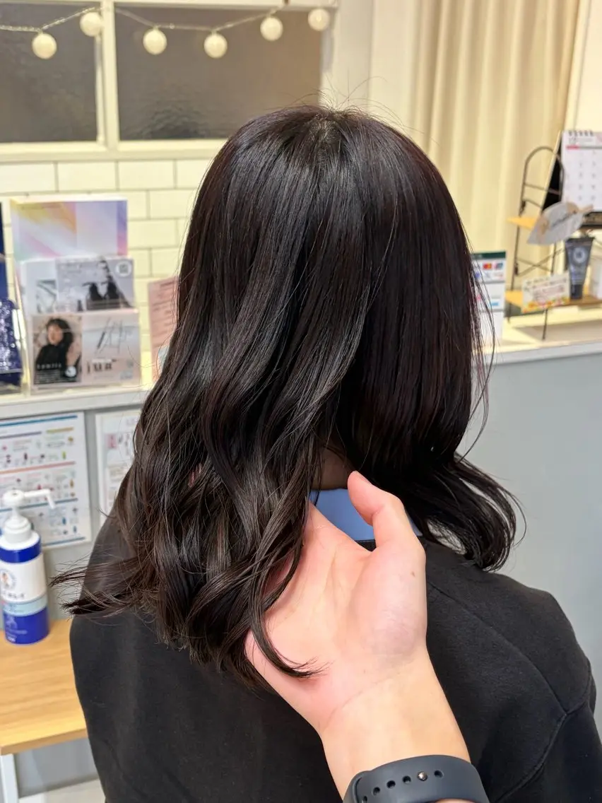 ミディアム ピンクラベンダー 横山 翔のヘアスタイル