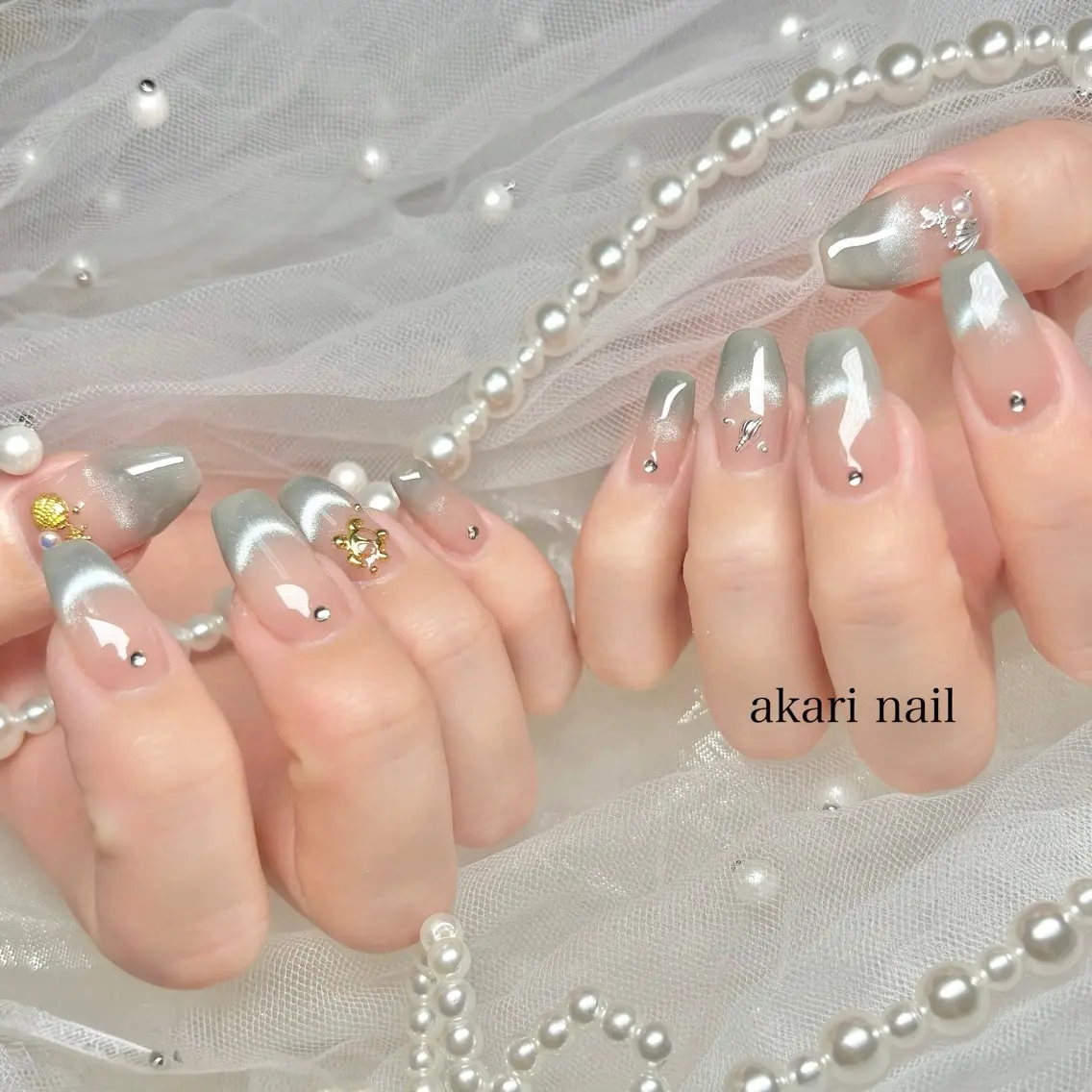 ネイル ハンドネイル フットネイル AKARI nail💅のネイルデザイン