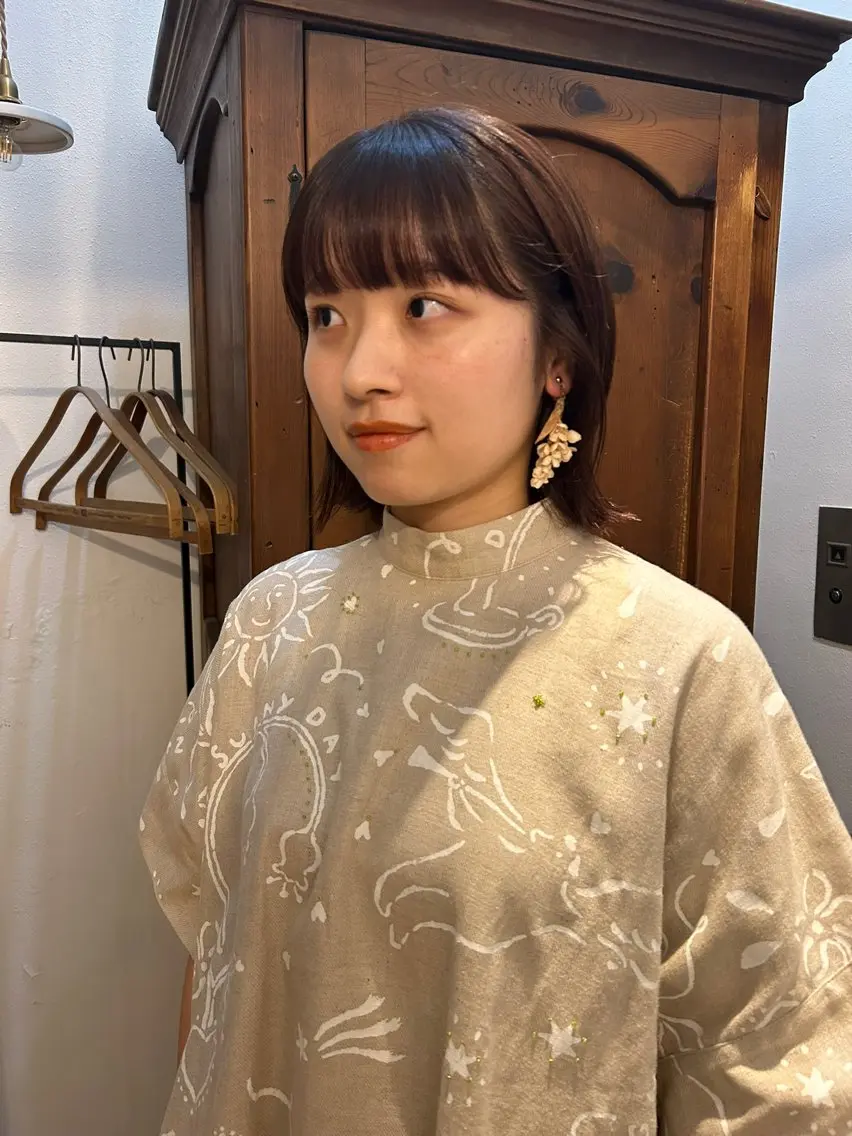 ミディアム ボブ ブラウンカラー 🦔🪷なりたりみのヘアスタイル