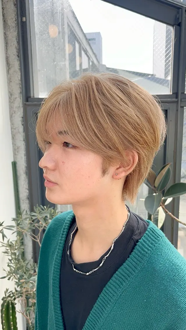 【メンズ限定】メンズカット+ブリーチ+カラー ¥8000の写真