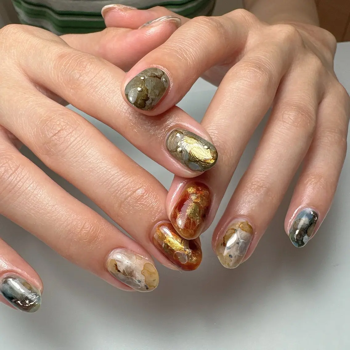ネイル ニュアンスネイル ハンドネイル 白日-hakubi nail-のネイルデザイン