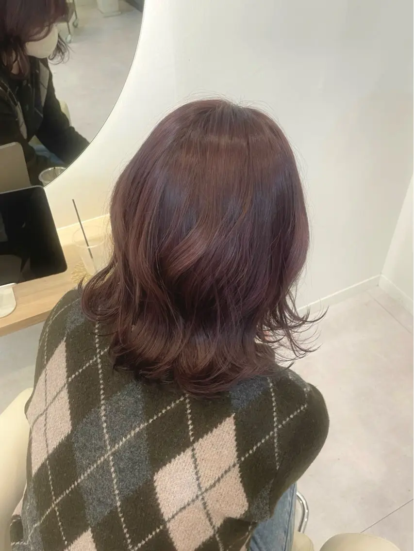 カラー nagisa 🎀 ハイトーン 髪質改善のヘアスタイル