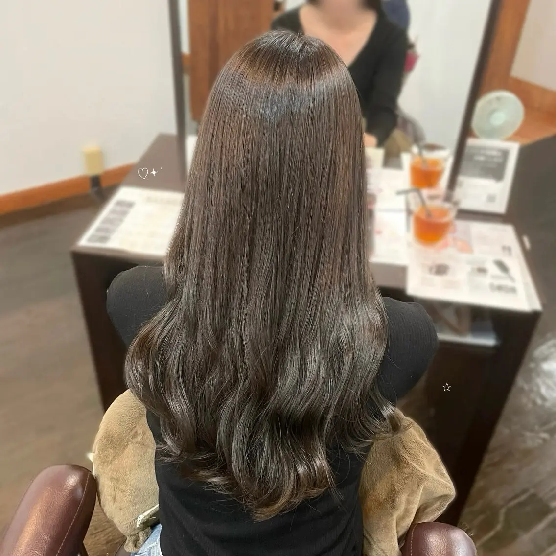 ロング カラー オレンジ ヘアカラー nana ♡のヘアスタイル