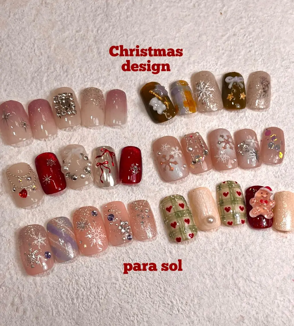 ネイル ジェルネイル パラジェル 赤色 リボン ホワイト Para Sol nail Maoのネイルデザイン