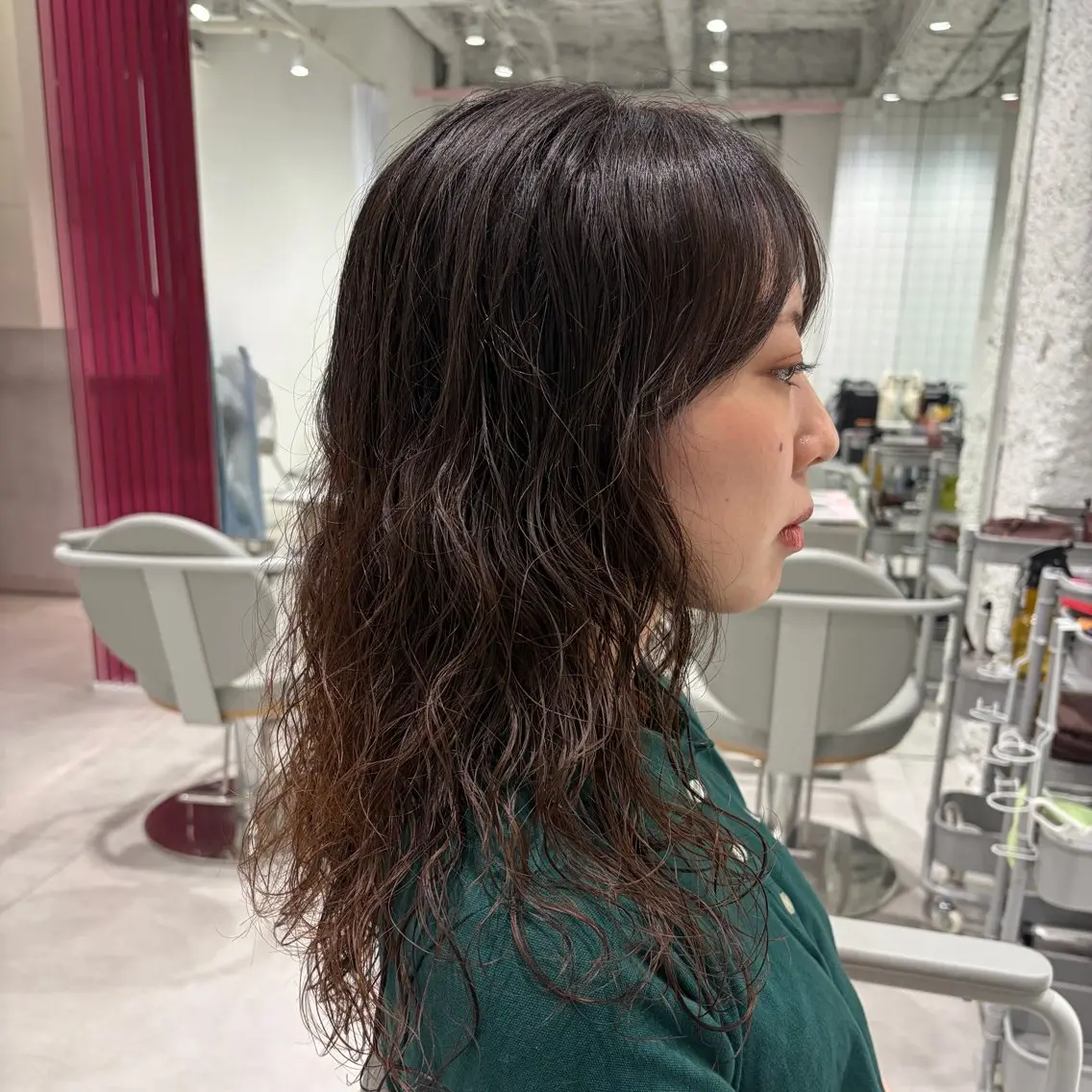 ミディアム パーマ カット パーマ HARUHI 銀座 美容師౨ৎ⋆˚のヘアスタイル