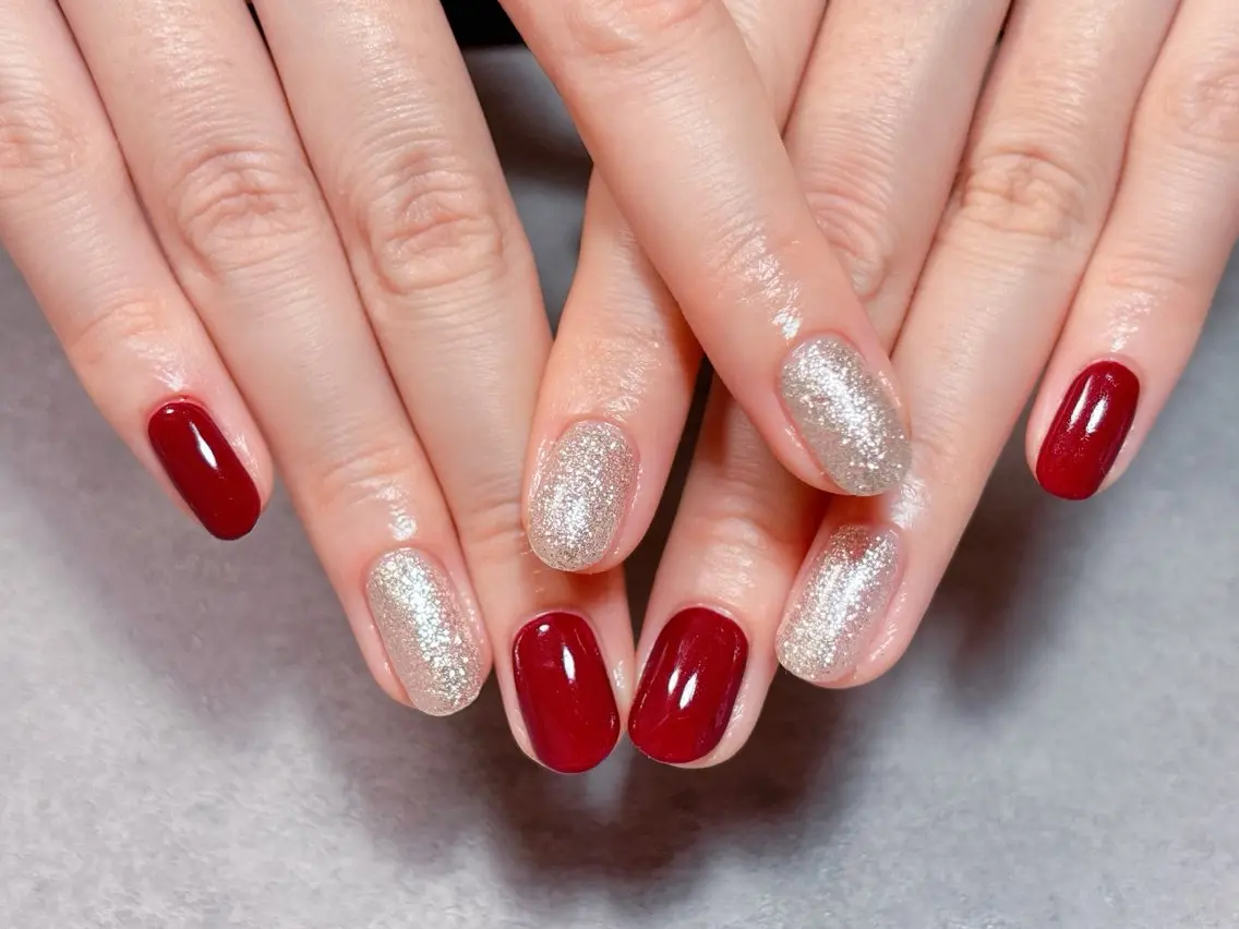 ネイル アートネイル ボルドー ジェルネイル ハロウィン マグネットネイル ハンドネイル ハンドケア 💫ゆか_ Nailartistのネイルデザイン