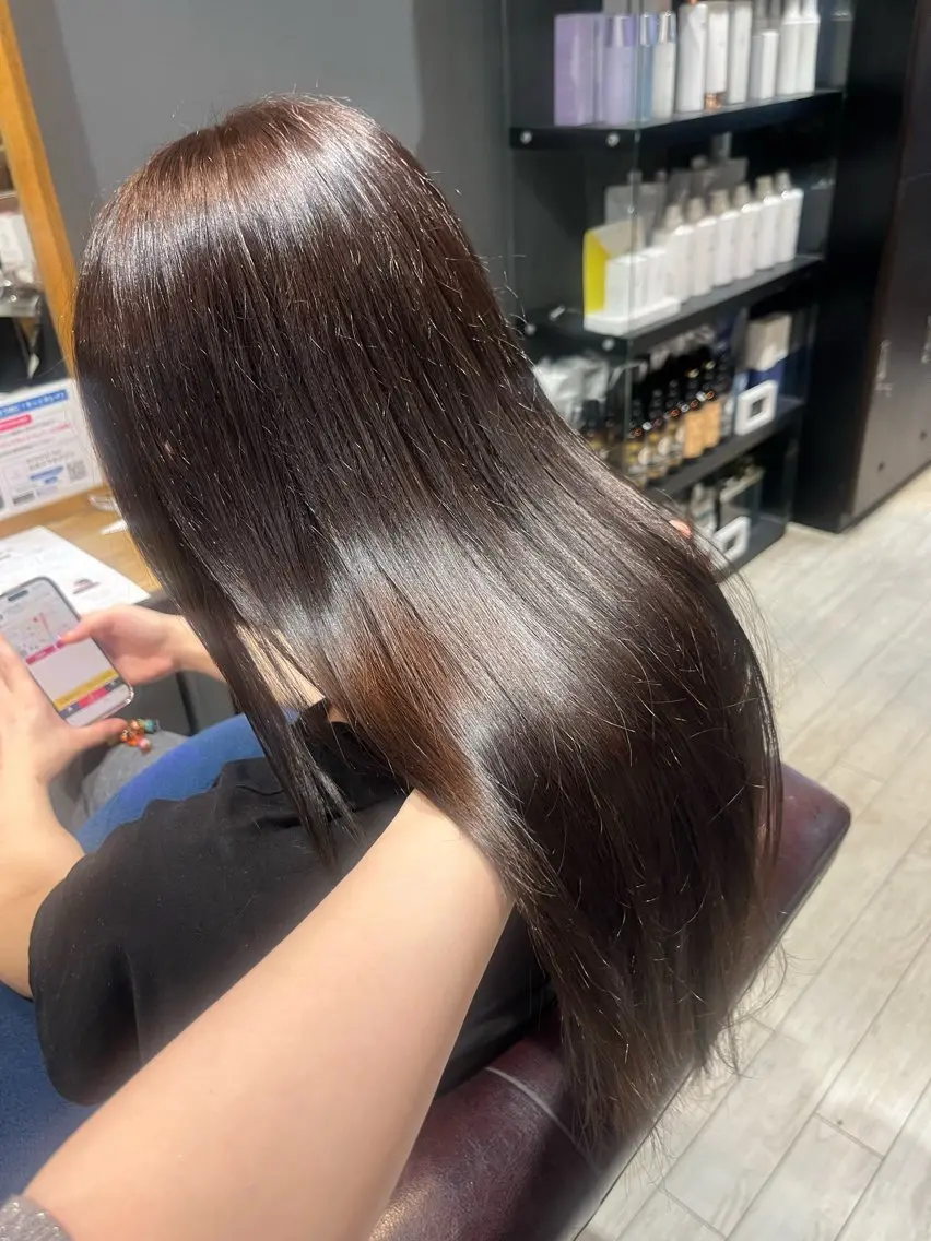 ロング カラー ブラウンカラー ヘアカラー トリートメント ヘッドスパ ❄️鈴木ちゃん❄️ 似合わせ✖️個性🫧のヘアスタイル