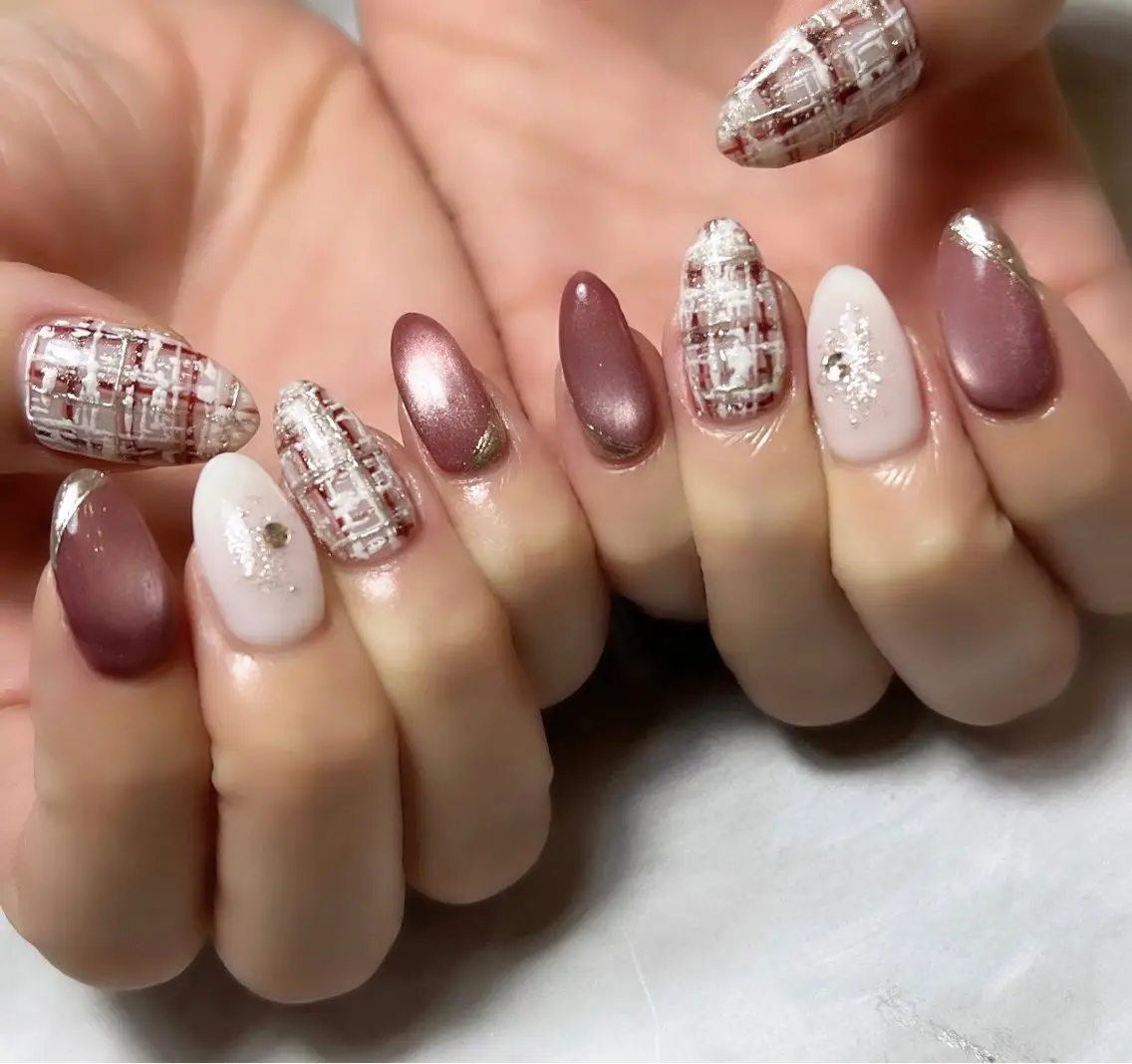 ネイル マグネットネイル ミラーネイル ハンドネイル nailsalon MMのネイルデザイン