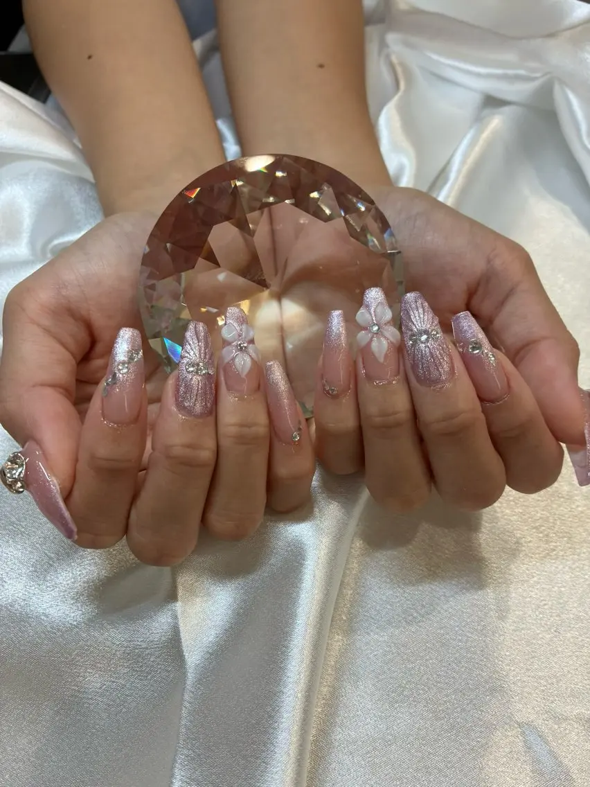 ネイル 長さ出し Hanon ハノンのネイルデザイン