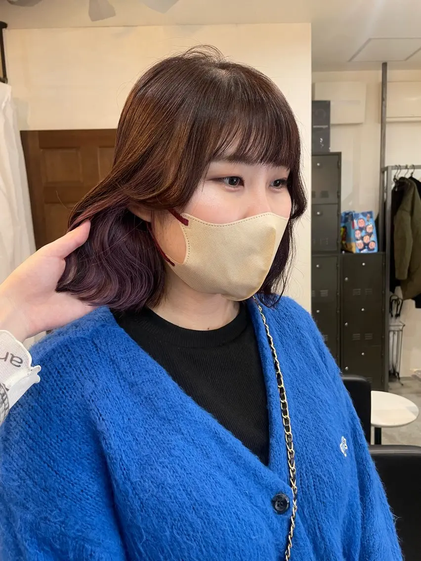 ミディアム 顔周りカット 🎀サヤカ🎀のヘアスタイル