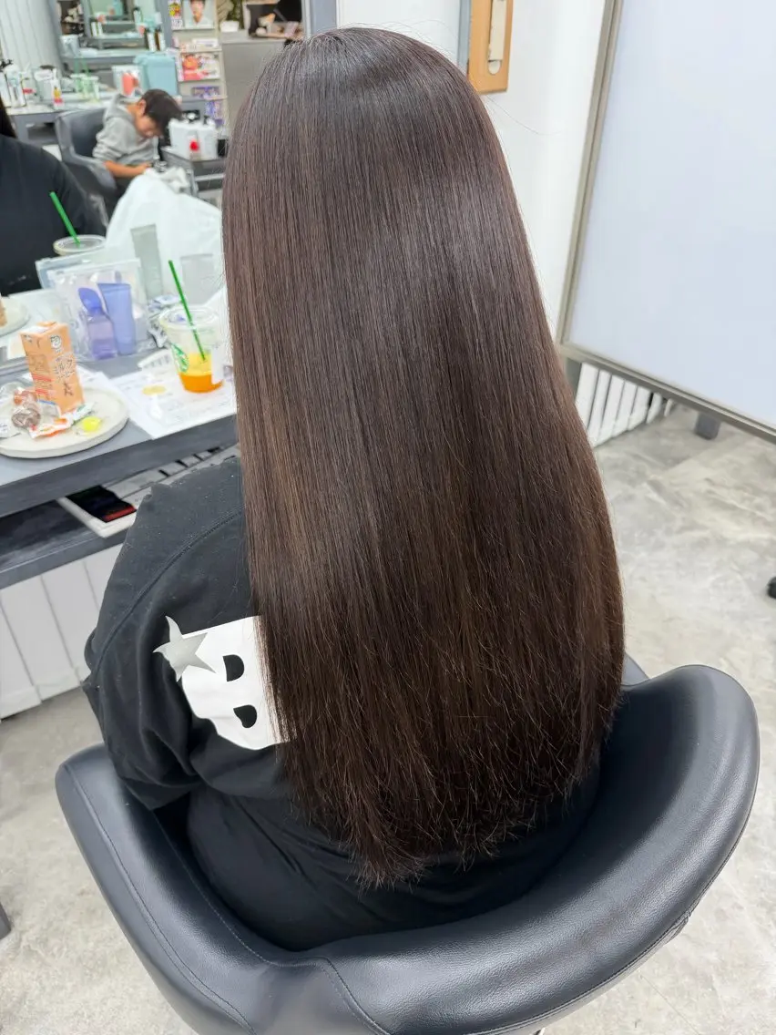 ロング ヘアカラー 🍒暖色カラー🍂 栗俣嵐のヘアスタイル