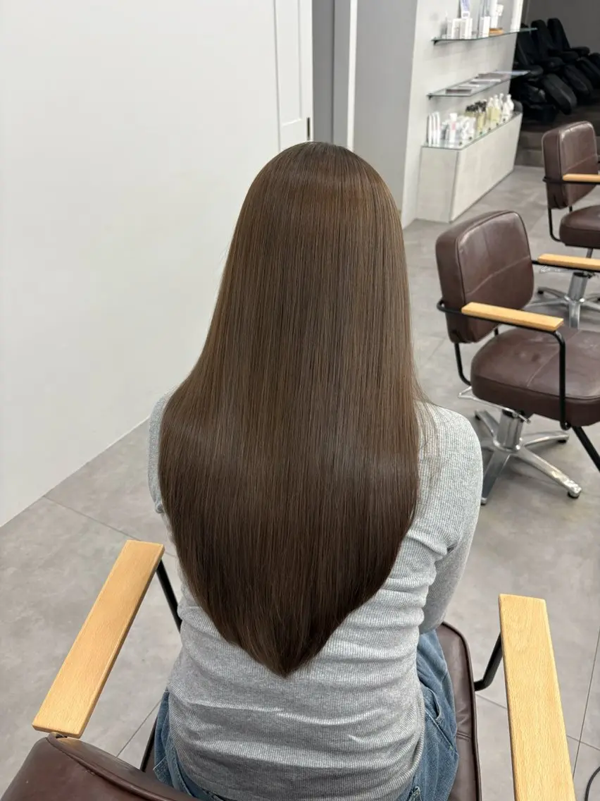 ロング カラー パーマ ヘアカラー 縮毛矯正 Hina🫧透明感 /上品/モテ🫧のヘアスタイル