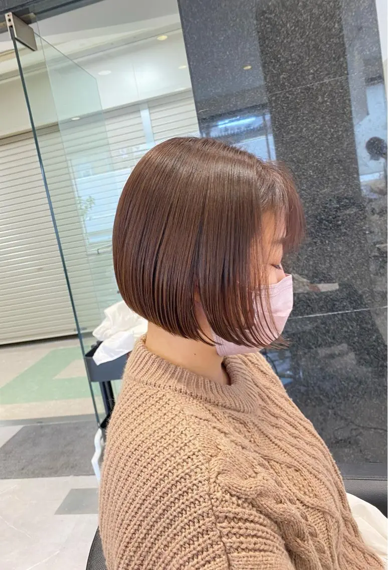 骨格矯正カット+縮毛矯正の写真