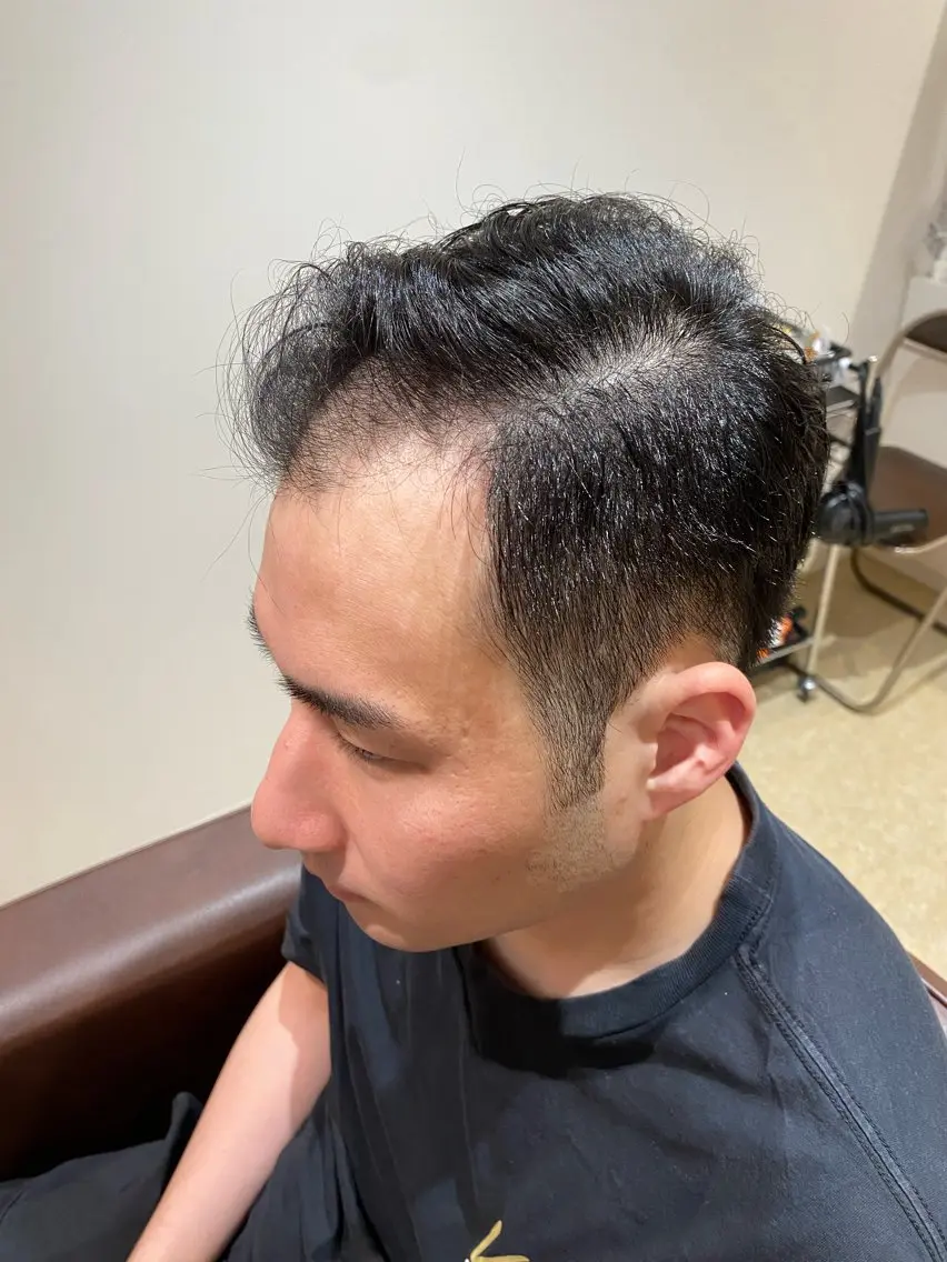 ショート メンズ カット メンズパーマモデル 大募集中のヘアスタイル