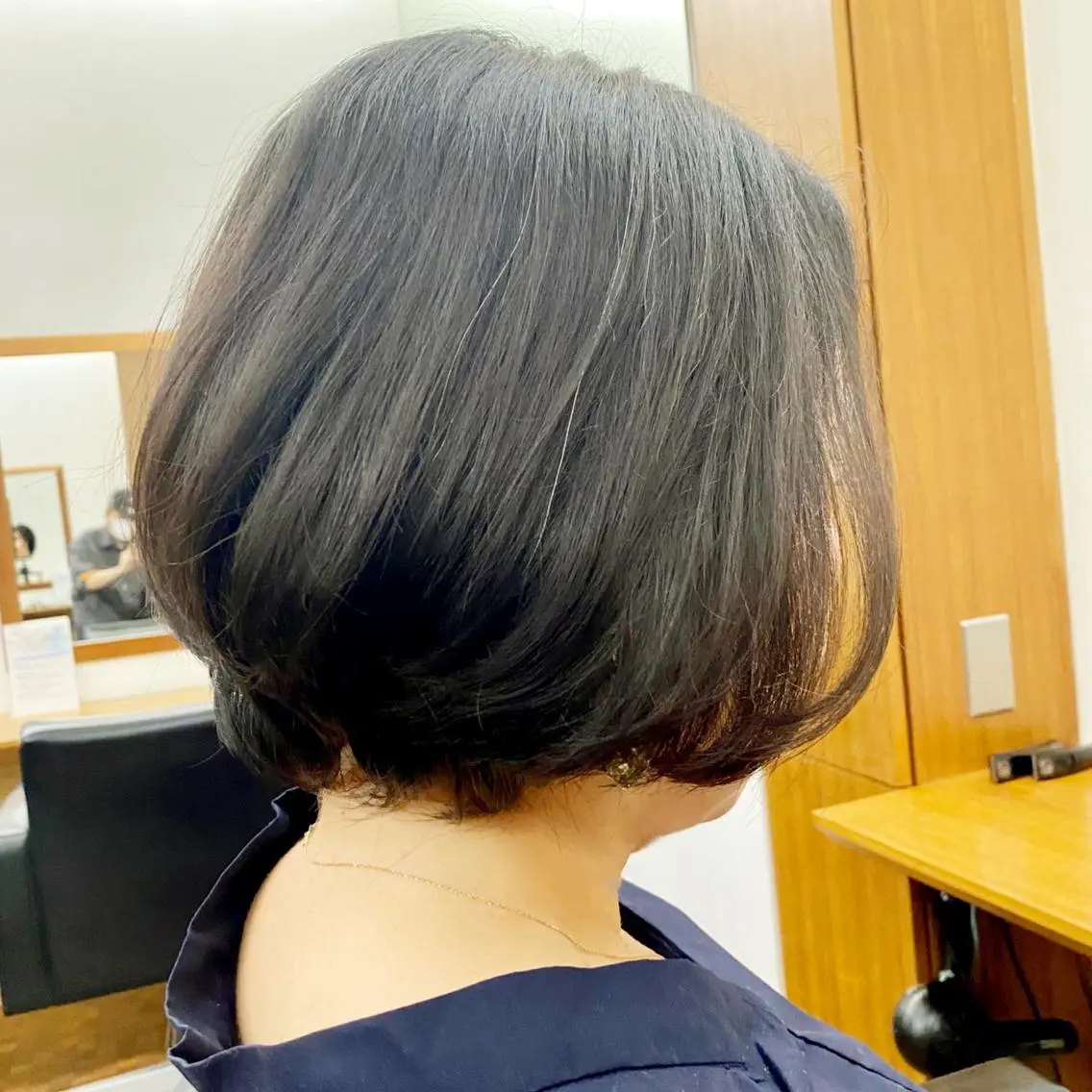 ショート 伸ばしかけ 似合わせレイヤー/ ケアパーマ/高倉のヘアスタイル