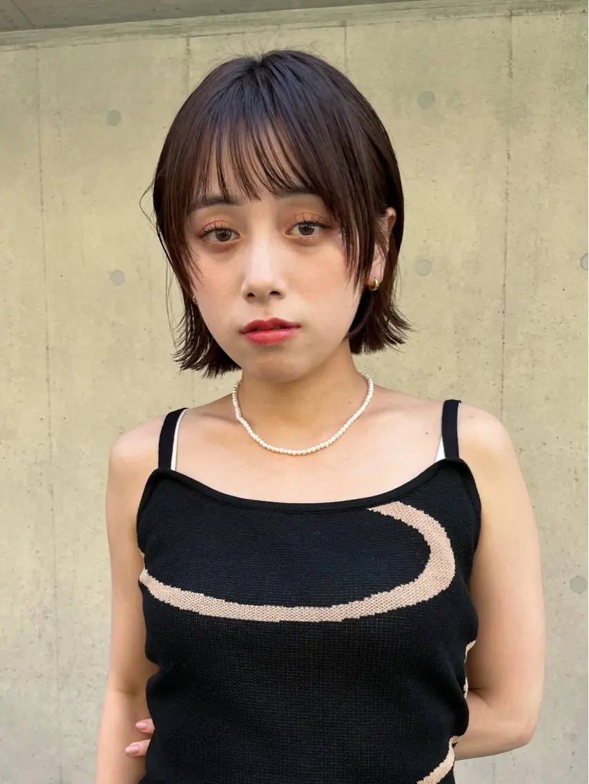ショート カラー ヘアアレンジ ヘアカラー トリートメント ヘアセット 💎韓国ヘア/ 艶カラー💎souのヘアスタイル