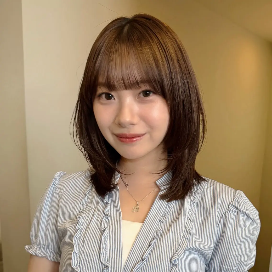 ミディアム カラー SAKI 新宿のヘアスタイル
