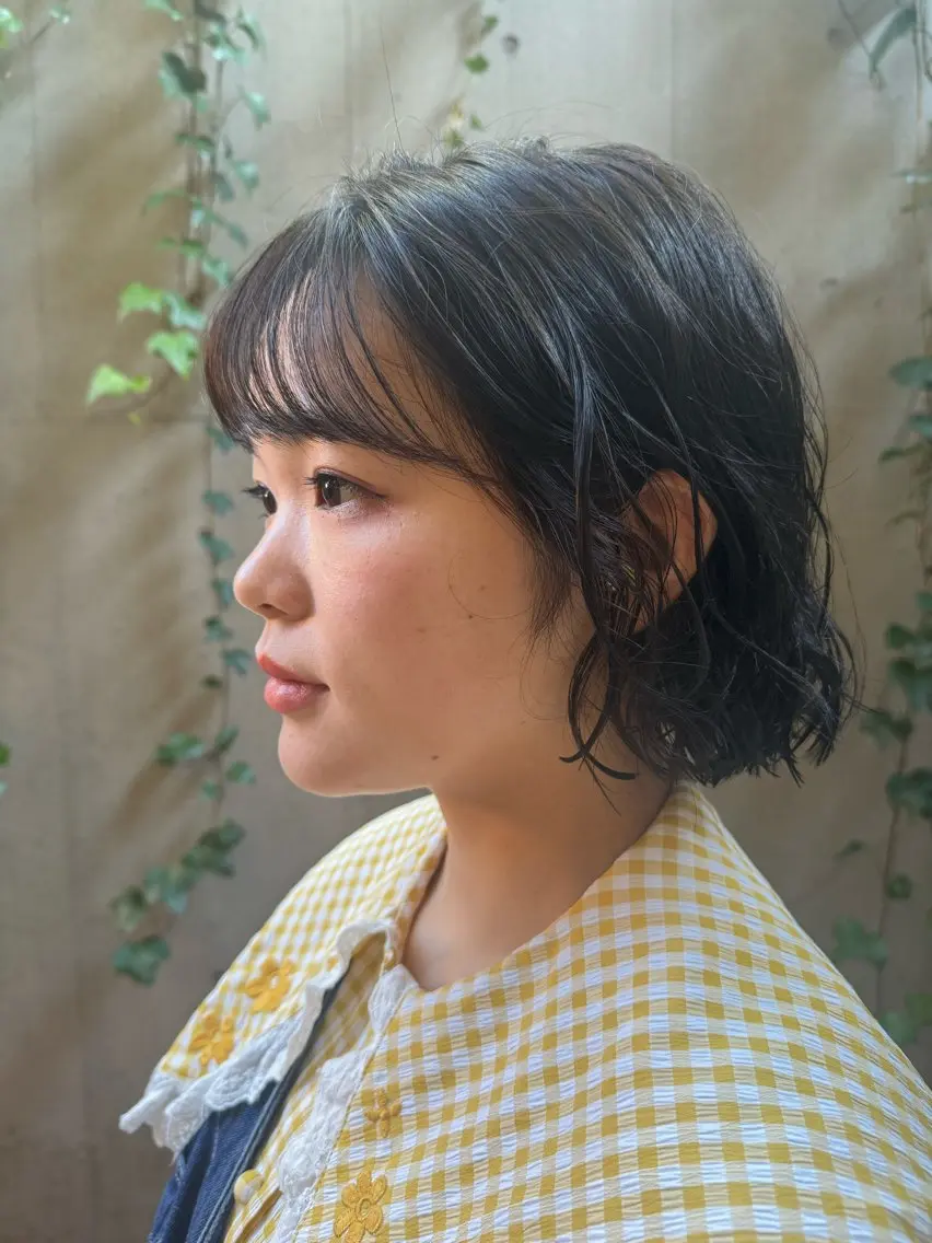 ショート パーマ カット パーマ トリートメント ボブ/ショート 吉田竣のヘアスタイル