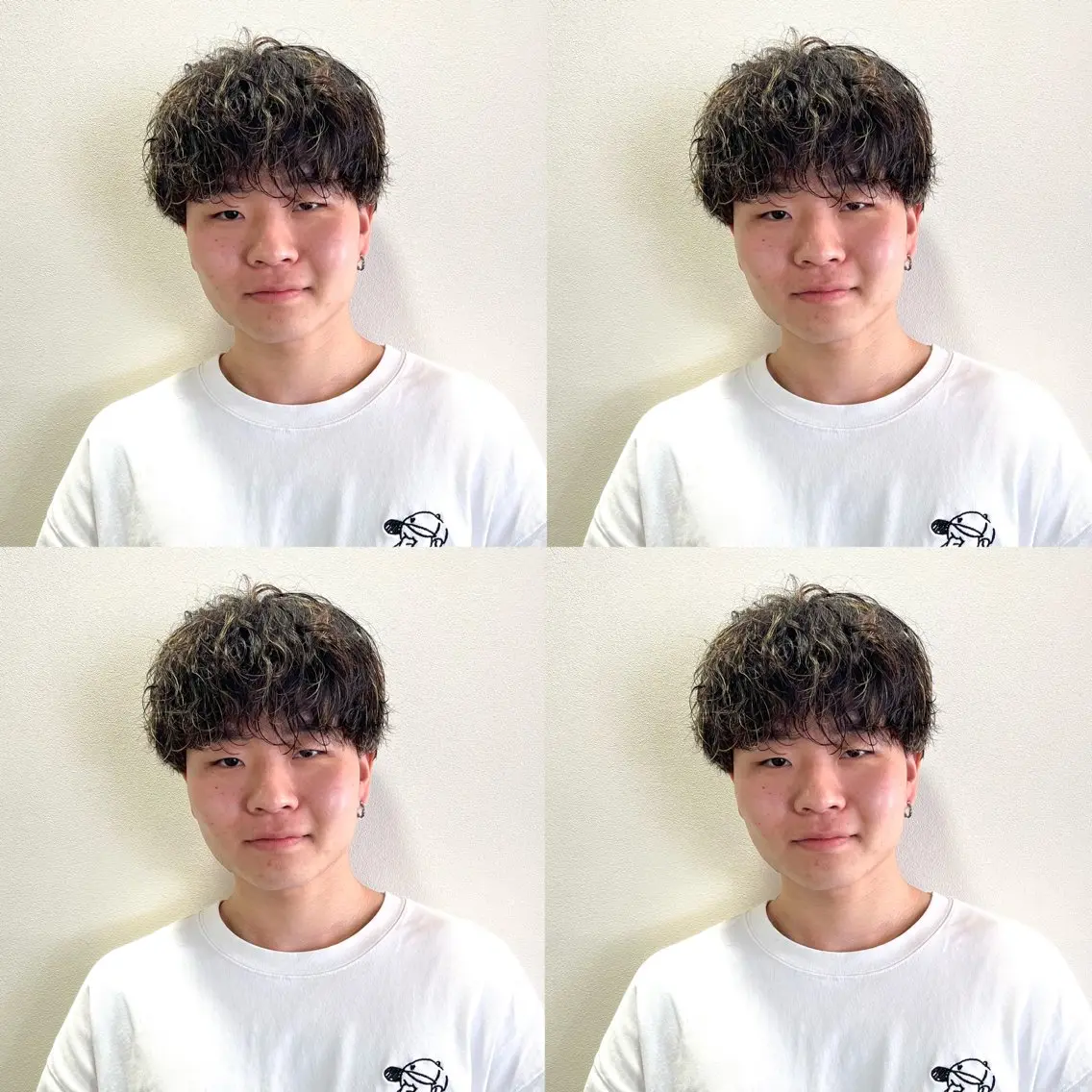 ショート カラー パーマ メンズ マッシュ メンズパーマ メンズツイストパーマ ツイストスパイラルパーマ 波巻きパーマ カット ヘアカラー 茅ヶ崎パーマ特化/ スパイラル/ハルキのヘアスタイル