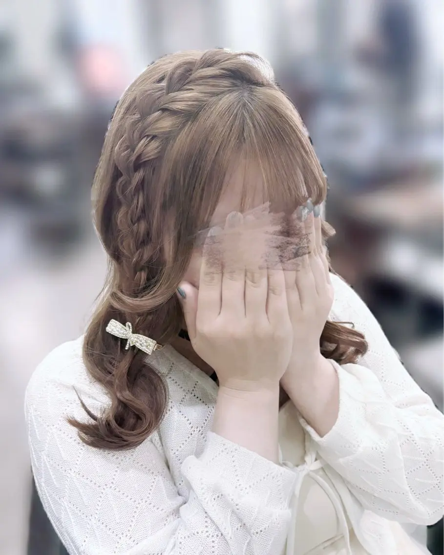 ミディアム OZ梅田♡ ゆはなブリーチのヘアスタイル