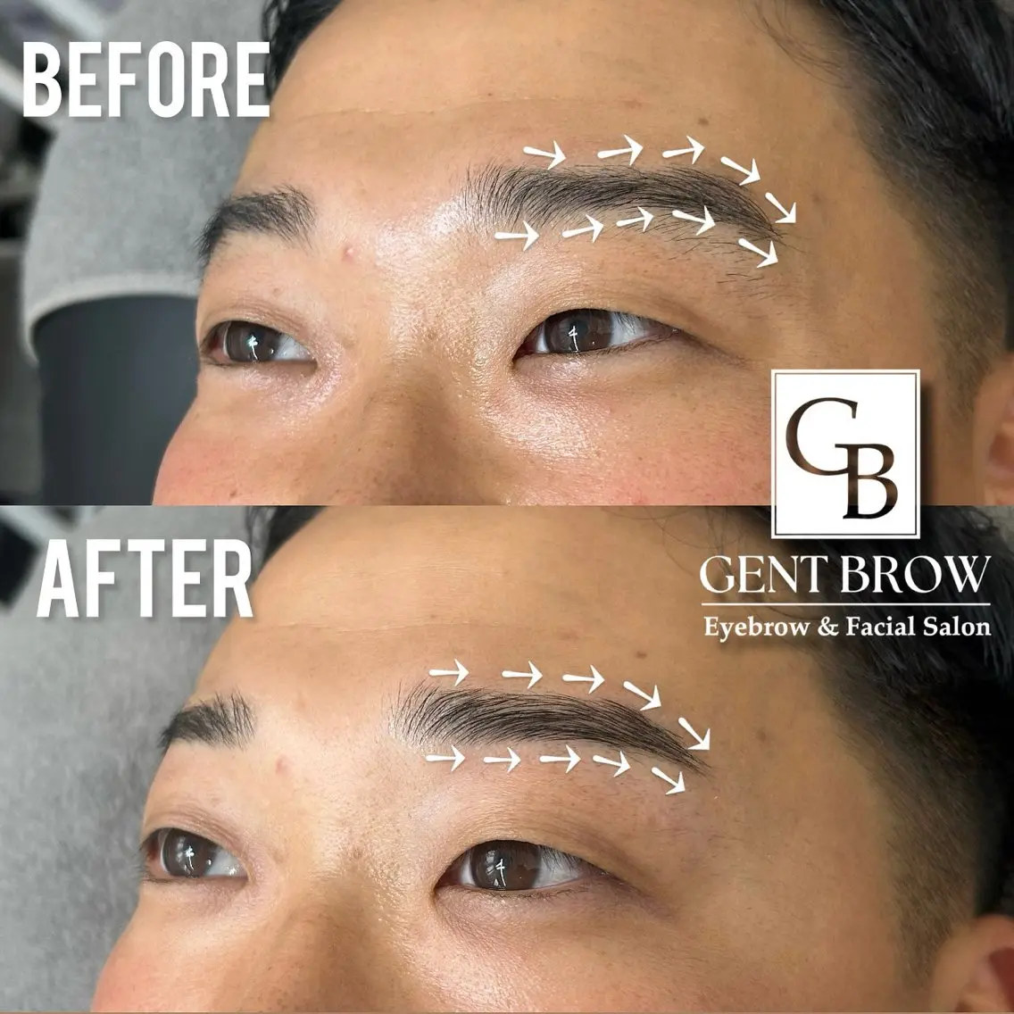 【男性限定】HBL（毛流れ矯正）+眉毛WAXの写真